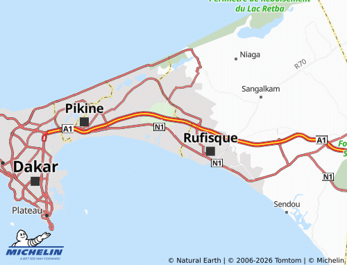 MICHELIN Mbao map - ViaMichelin