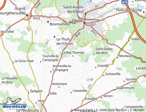 Mappa MICHELIN Le Bec-Thomas - ViaMichelin