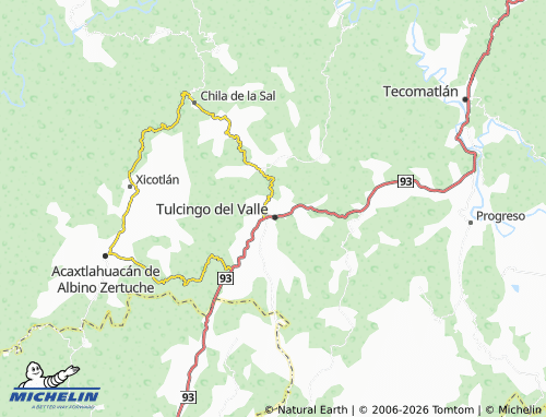 MICHELIN San Gabriel map - ViaMichelin