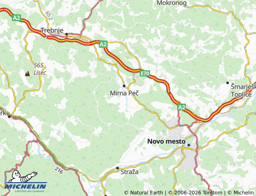 Carte MICHELIN Malenska vas - ViaMichelin