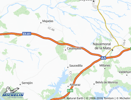Carte MICHELIN Casatejada - ViaMichelin