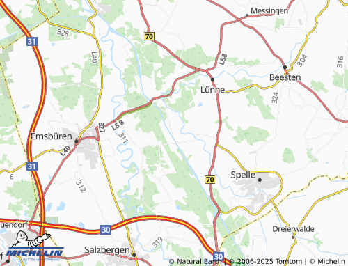 MICHELIN Moorlage map - ViaMichelin