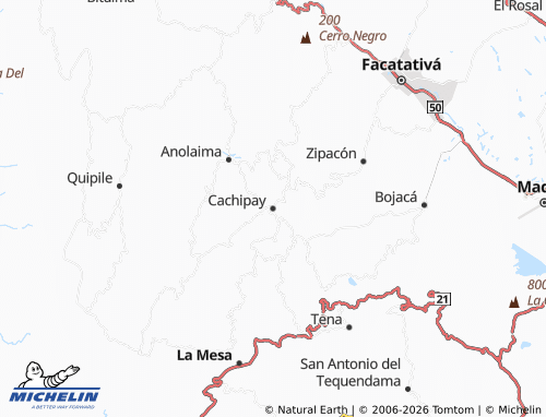 Mappa MICHELIN Cachipay - ViaMichelin