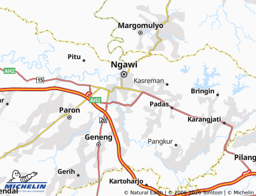 Mapa MICHELIN Kartoharjo - ViaMichelin