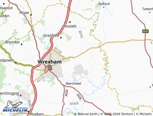 Mappa MICHELIN Llan-y-Pwll - ViaMichelin