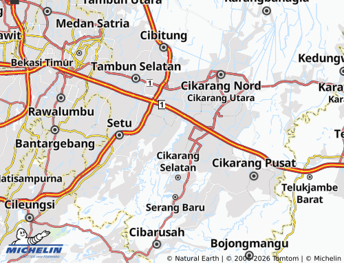 MICHELIN-Landkarte Jatiwangi - ViaMichelin