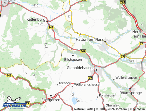 MICHELIN Bilshausen map - ViaMichelin