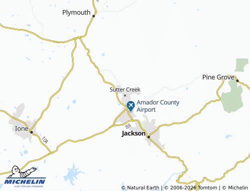 Mappa MICHELIN Sutter Creek - ViaMichelin