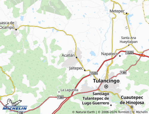 Mapa MICHELIN Acatlán Centro - ViaMichelin