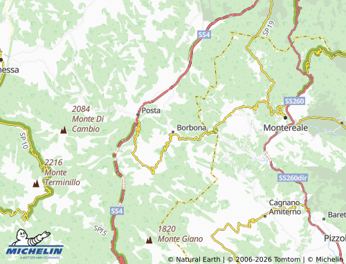 Kaart MICHELIN Borbona - ViaMichelin
