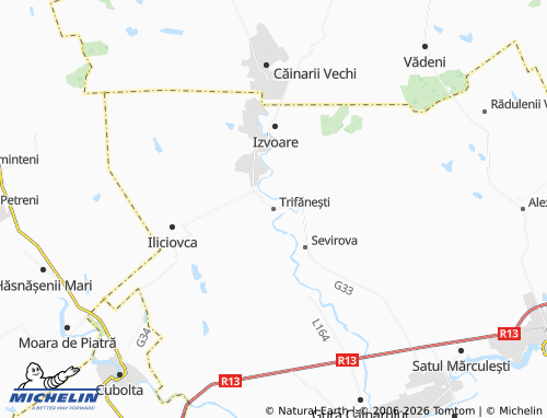 MICHELIN Trifănești map - ViaMichelin