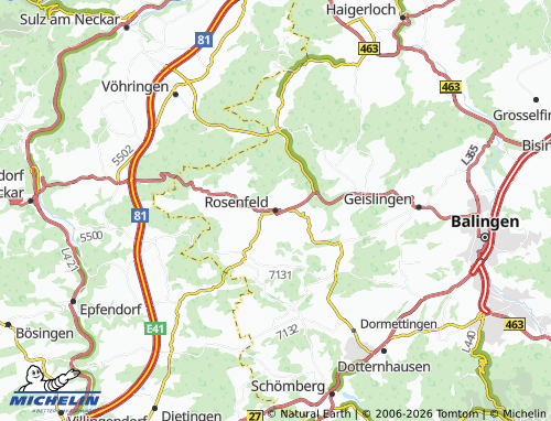 MICHELIN Rosenfeld map - ViaMichelin