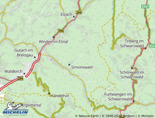 Mapa MICHELIN Haslachsimonswald - ViaMichelin