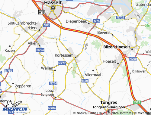Mappa MICHELIN Kortessem - ViaMichelin