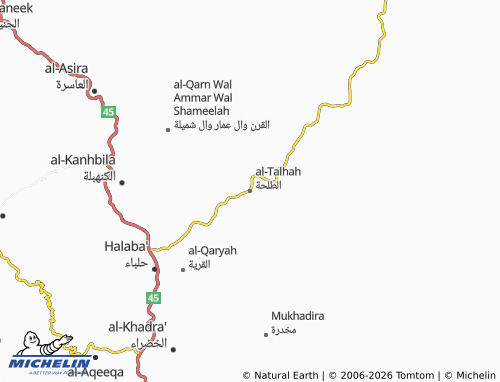 MICHELIN-Landkarte al-Talhah - ViaMichelin