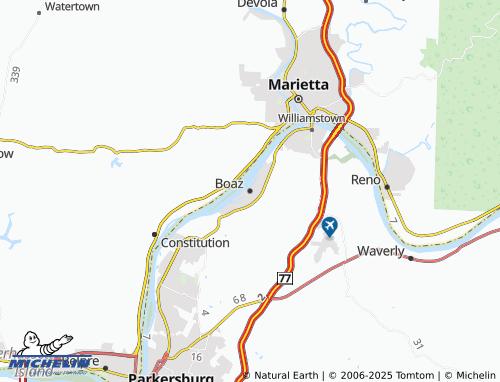 MICHELIN Boaz map - ViaMichelin
