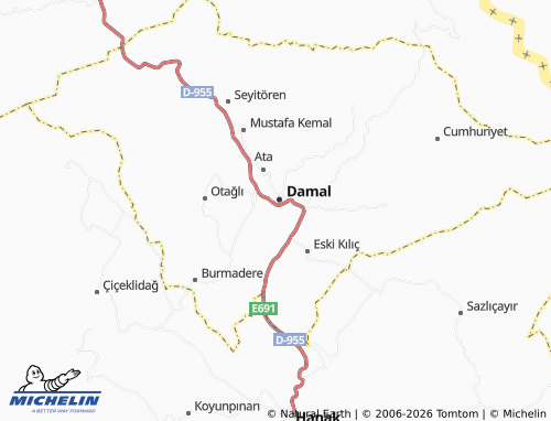 Mappa MICHELIN Çaybaşı - ViaMichelin