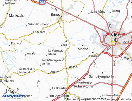 Carte MICHELIN La Garette - ViaMichelin