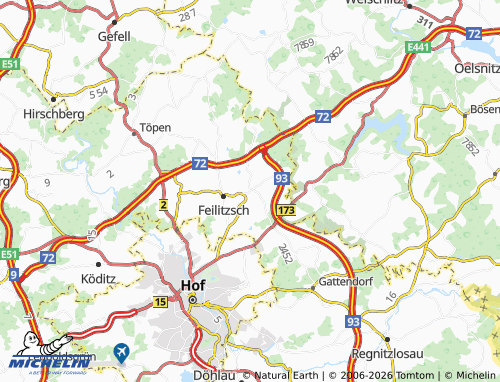 Mappa MICHELIN Trogen - ViaMichelin