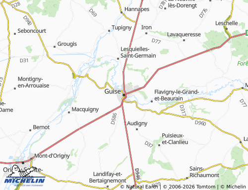MICHELIN Guise map - ViaMichelin