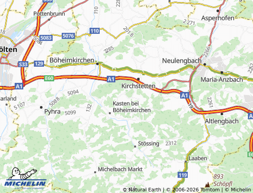 MICHELIN Damberg map - ViaMichelin