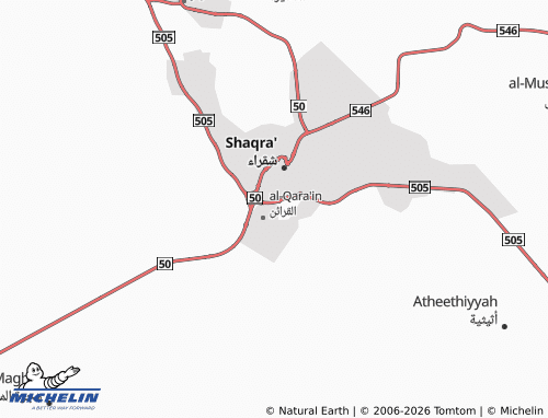 MICHELIN-Landkarte al-Wuroud - ViaMichelin