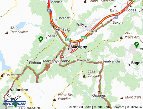 MICHELIN-Landkarte Chemin Dessous - ViaMichelin