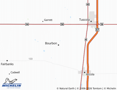 Mappa MICHELIN Bourbon - ViaMichelin