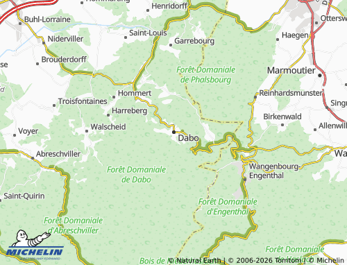 MICHELIN Dabo map - ViaMichelin
