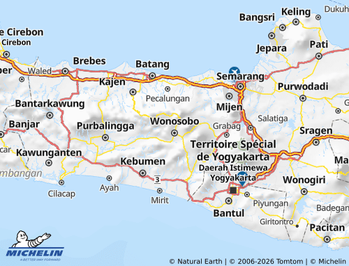 MICHELIN Wonosobo map - ViaMichelin