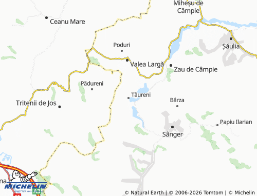 Carte MICHELIN Tăureni - ViaMichelin