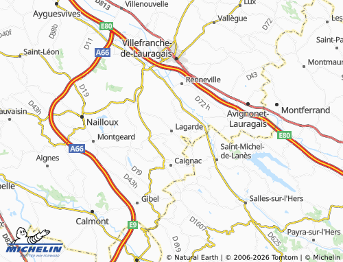 Mappa MICHELIN Lagarde - ViaMichelin