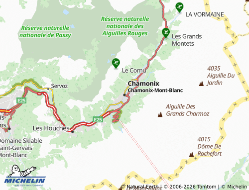 Carte MICHELIN Chamonix - ViaMichelin