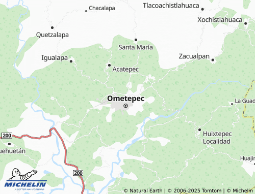 MICHELIN Del Dispensario map - ViaMichelin