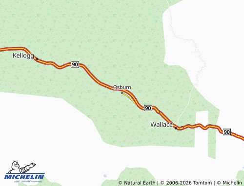 Mapa MICHELIN Osburn - ViaMichelin