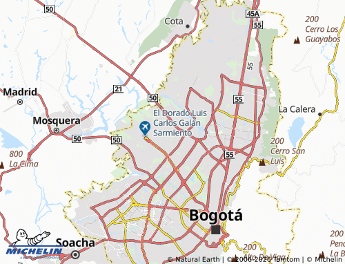 Mappa MICHELIN El Cedro Oriental - ViaMichelin