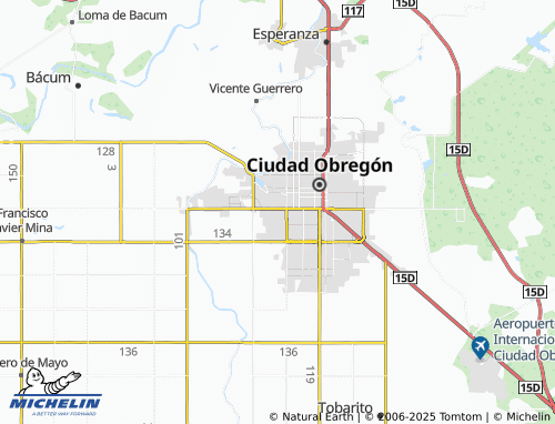 MICHELIN Prados del Tepeyac map - ViaMichelin