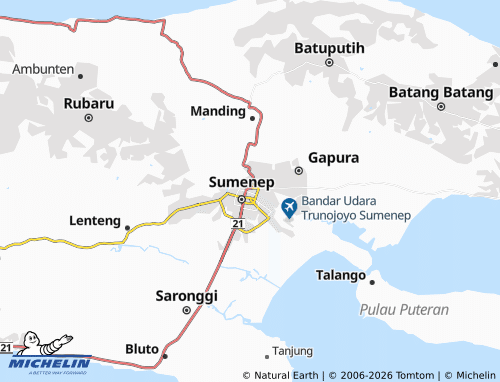 MICHELIN-Landkarte Kota Sumenep - ViaMichelin