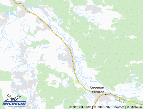 MICHELIN Bystrychi map - ViaMichelin