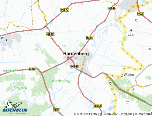 Carte MICHELIN Hardenberg - ViaMichelin