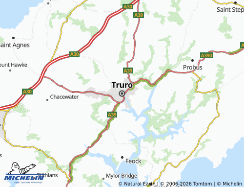 MICHELIN Truro map - ViaMichelin