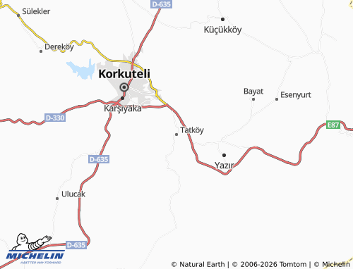 MICHELIN Tatköy map - ViaMichelin