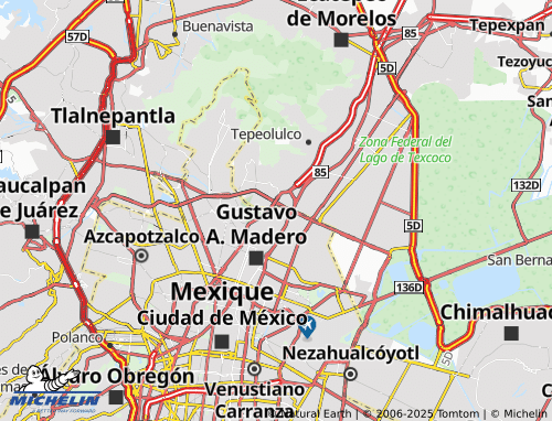 Carte MICHELIN CTM Atzacoalco - ViaMichelin