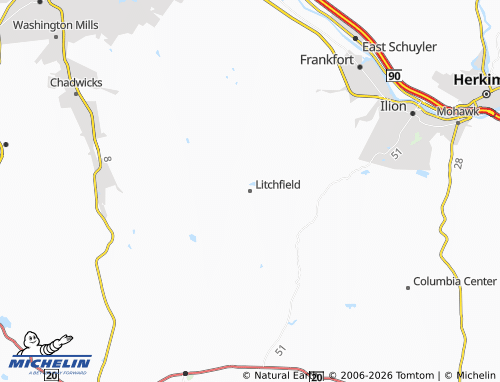 Kaart MICHELIN Litchfield - ViaMichelin