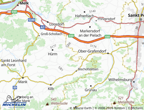 MICHELIN Mitterradl map - ViaMichelin
