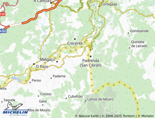 Mappa MICHELIN União das Freguesias de Chaviães e Paços - ViaMichelin