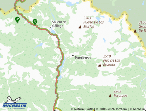 MICHELIN Panticosa map - ViaMichelin