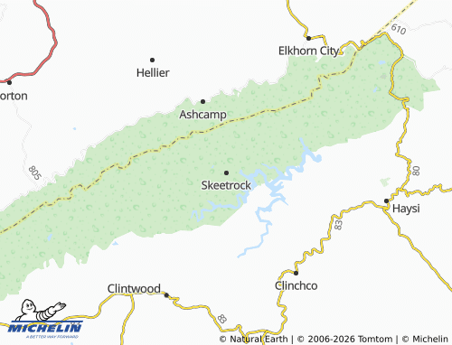 Carte MICHELIN Skeetrock - ViaMichelin