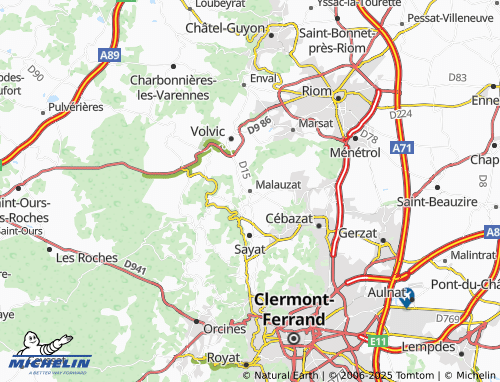 Carte MICHELIN Malauzat - ViaMichelin