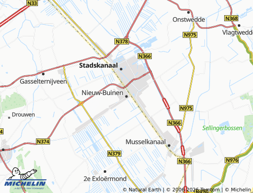 Carte MICHELIN Nieuw-Buinen - ViaMichelin